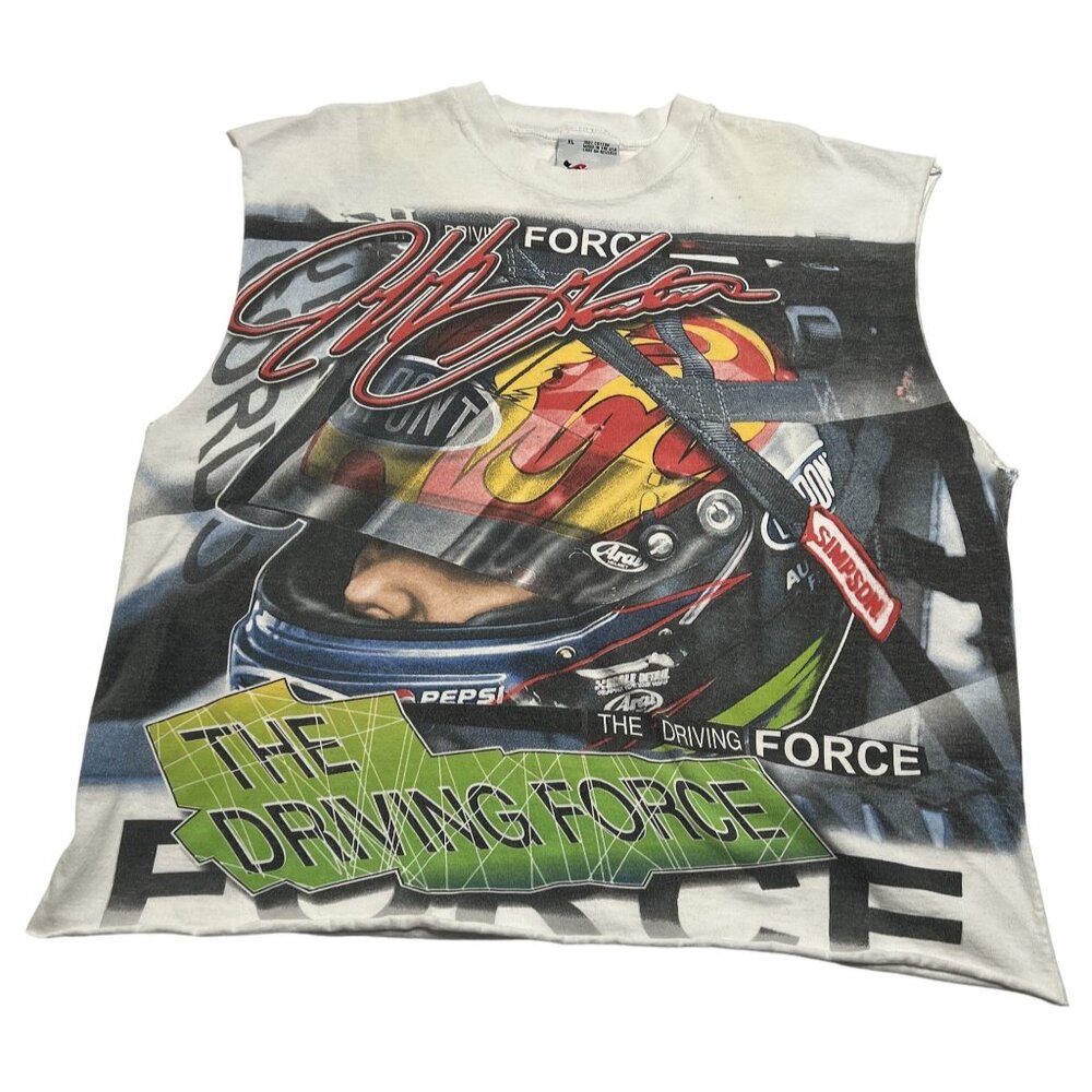 Jeff Gordon Vintage Driving Force Muscle Tee in White